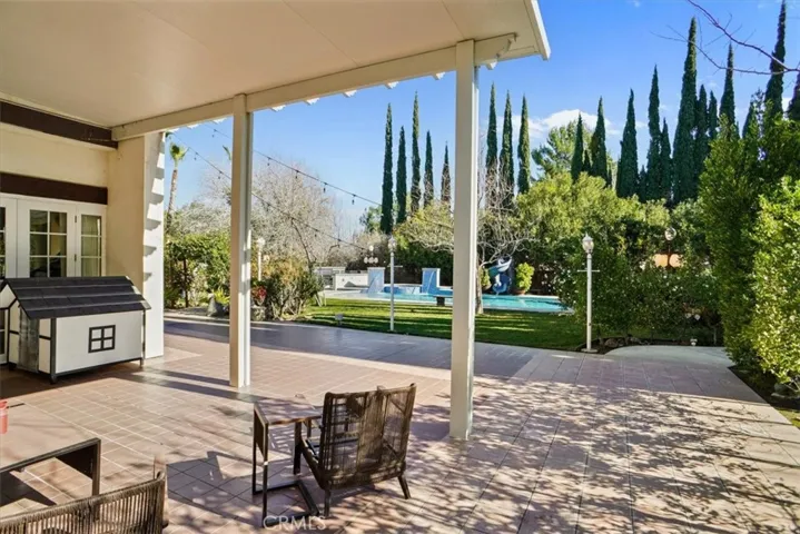Covered Patio off of the Living Room