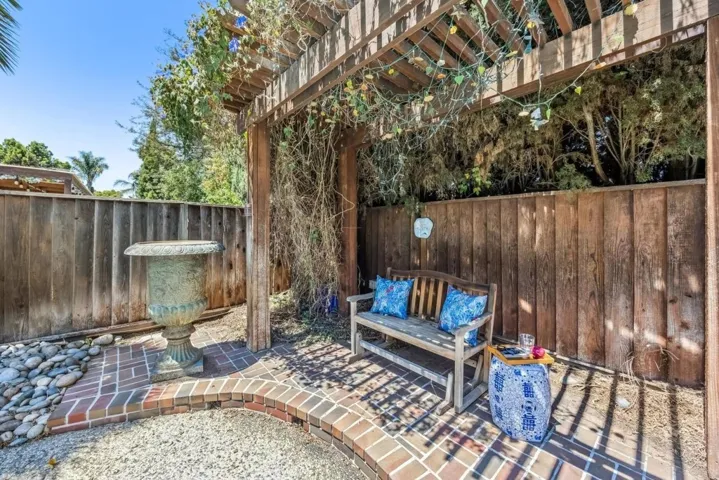 Separate pergola seating area