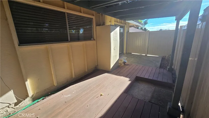 Private Patio & deck area