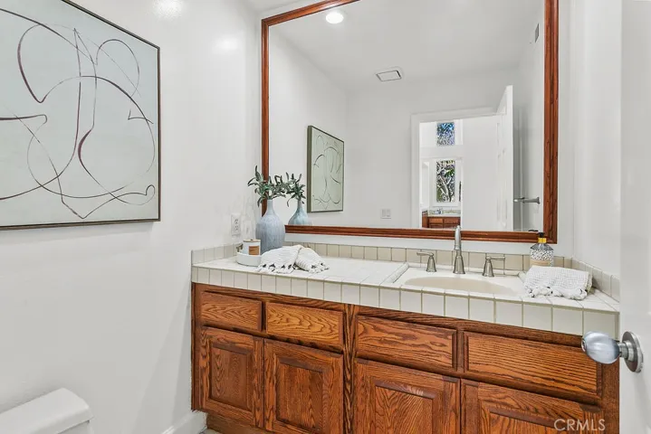 Convenient downstairs guest bathroom