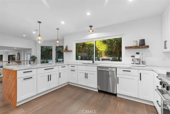 A kitchen sink window with views.