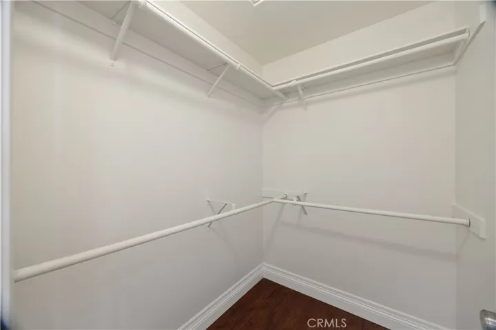 A good size walk-in closet.
