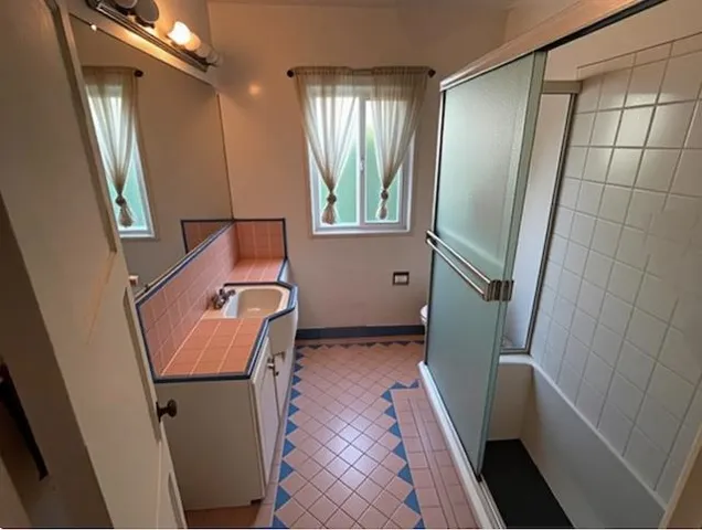 Upstairs Bathroom - Digitally removed personal property.