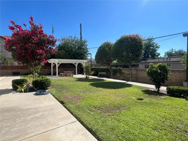 Well maintained backyard