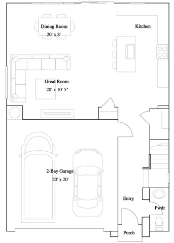 Residence 4 - level 1 floorplan