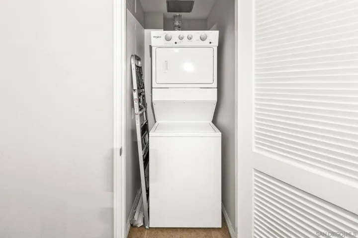 Stack Washer/Dryer in unit