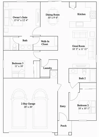 Residence 1 floorplan