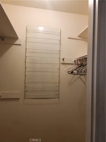 Master small walk-in closet