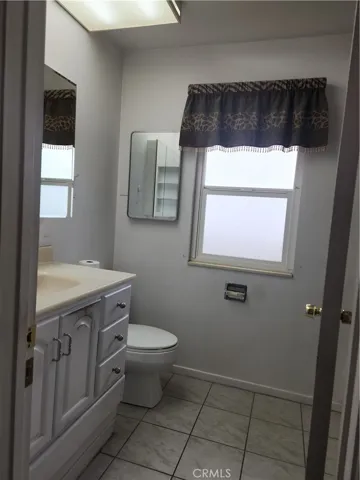 Master bathroom with window ventilation