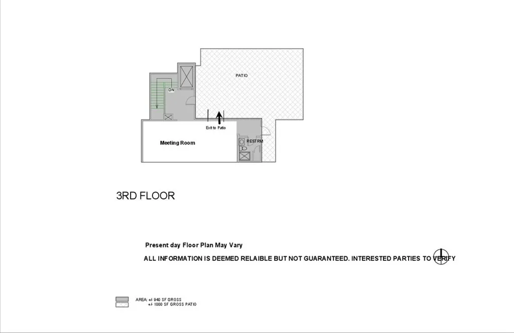 3rd FLR Plan. Provided for Informational