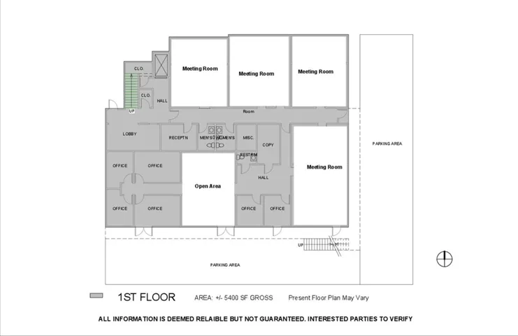 1st FLR Plan. Provided for Informational