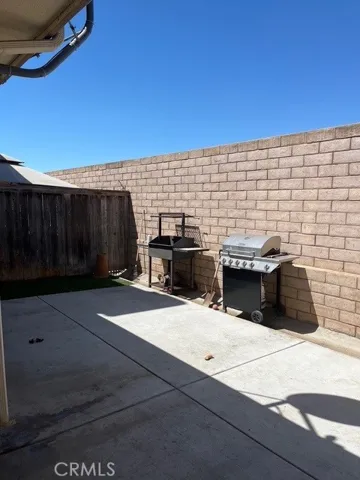 Back yard patio.