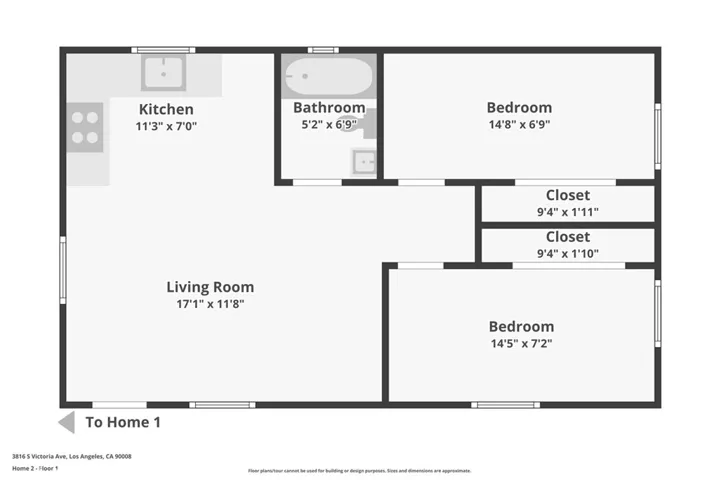 ADU Floorplan - NOT TO SCALE
