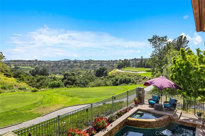 Backyard with Pool and Golf Course Views