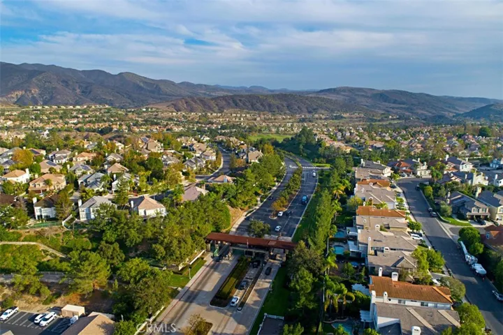 Aerial of Gate and Community