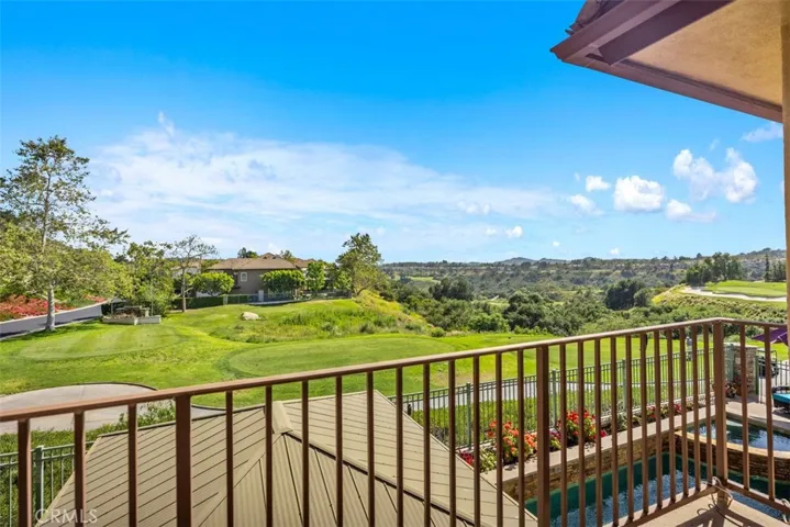 Primary Bedroom Golf Course Balcony View