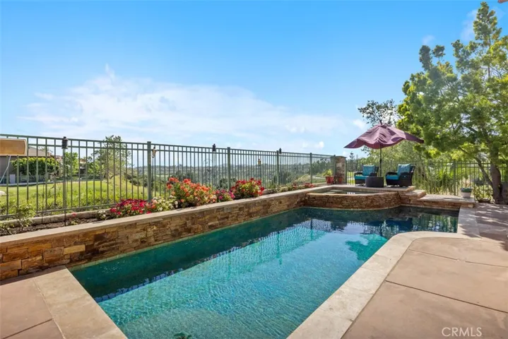 Backyard with Pool and Golf Course Views