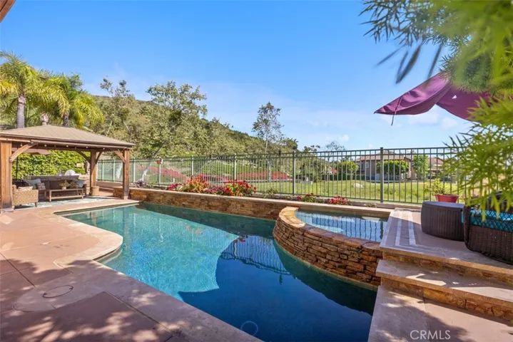 Backyard with Pool and Golf Course Views