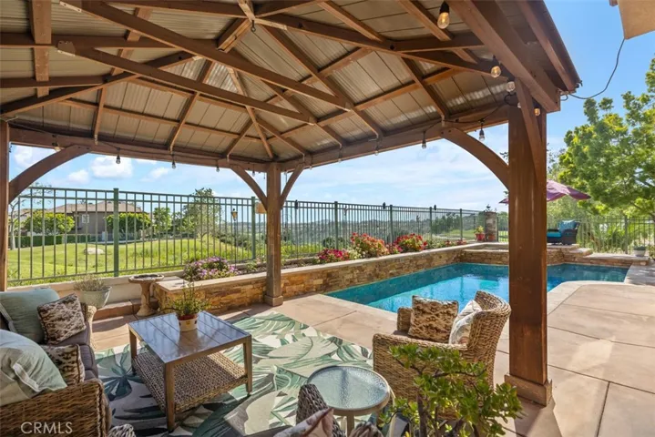 Backyard with Pool and Golf Course Views
