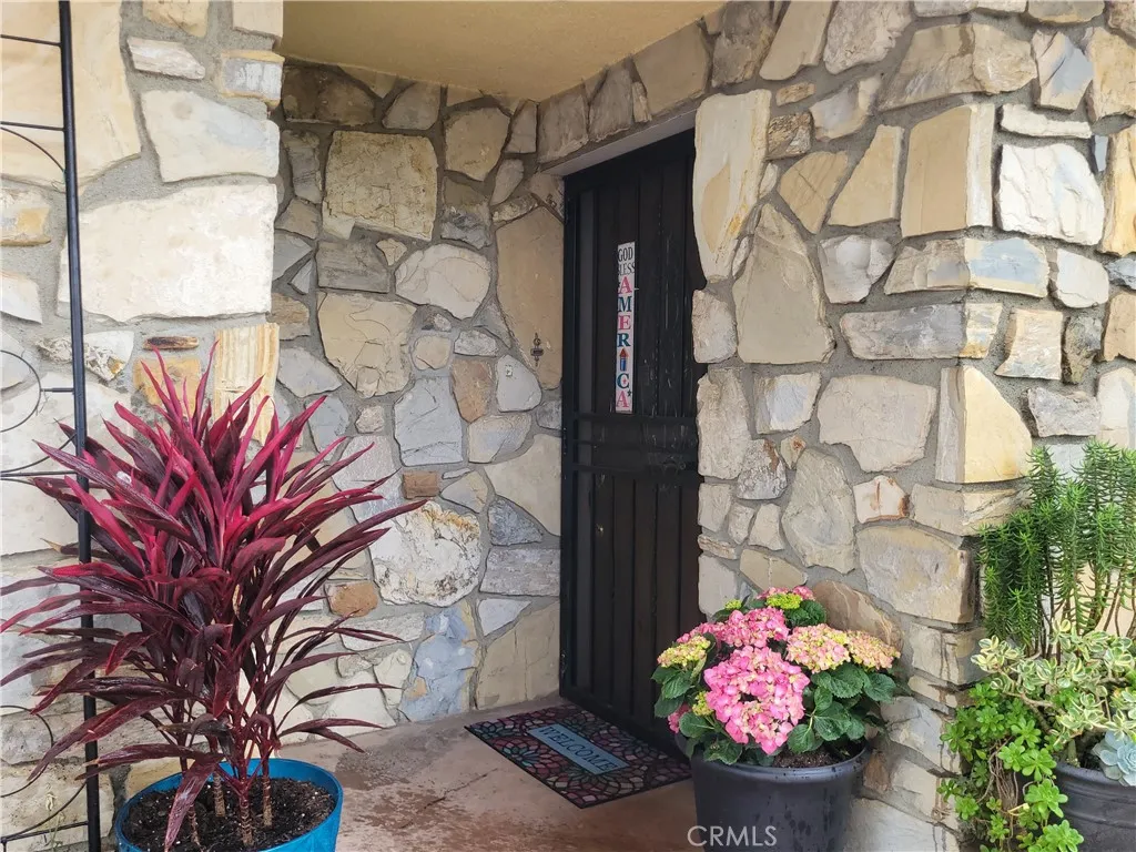 Front porch with natural stone work