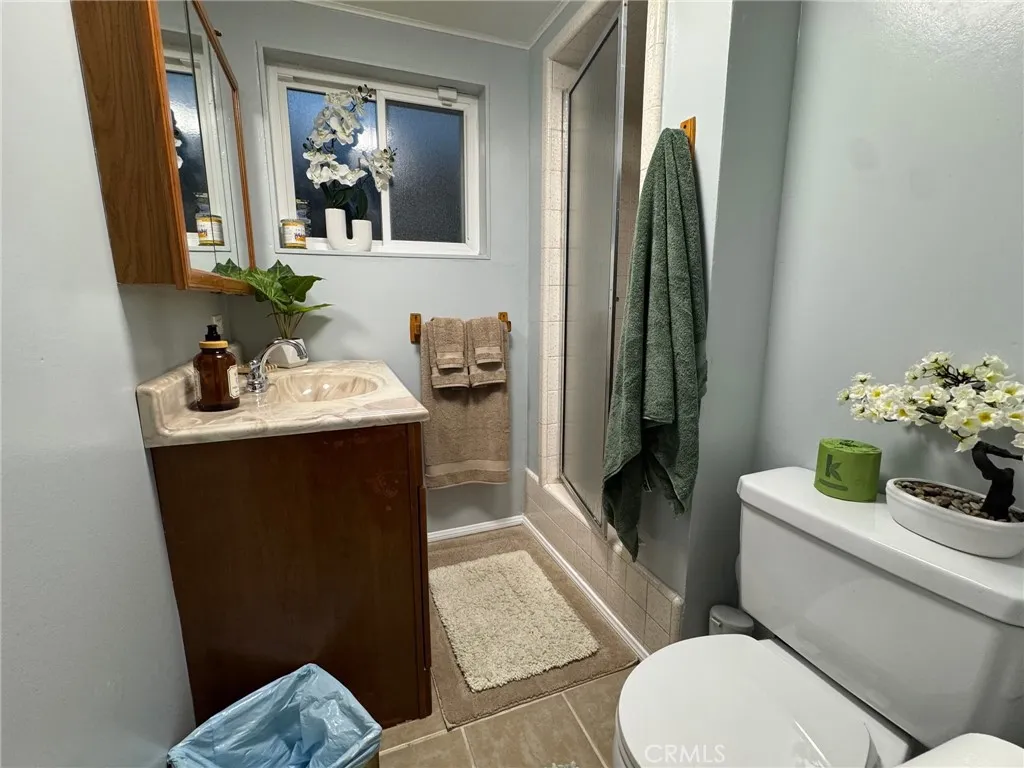 Private master bathroom