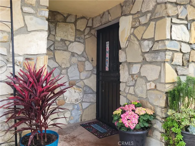 Front porch with natural stone work