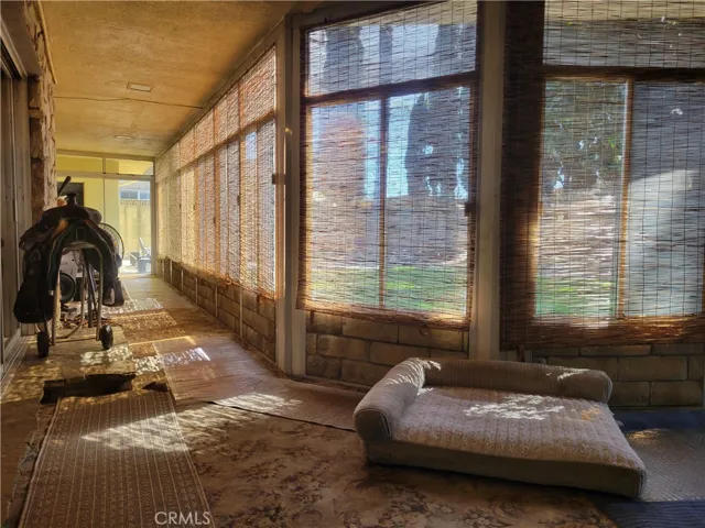Walls of patio windows