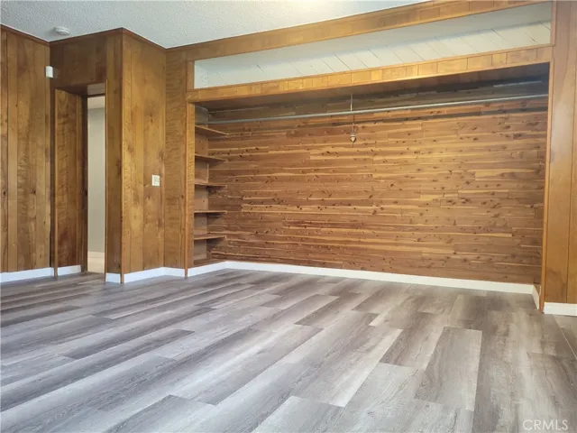 Huge wood lined closet