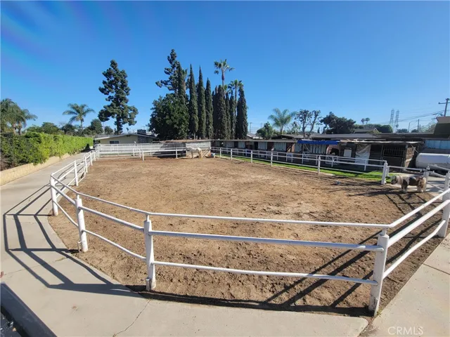 Private arena looking towards the house