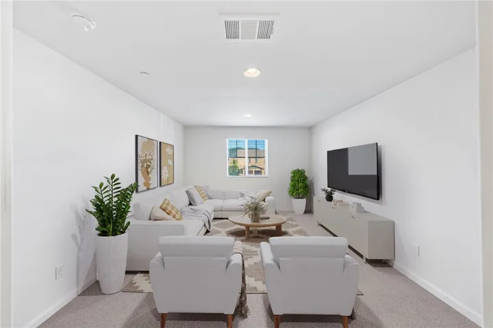 Loft area with staged image