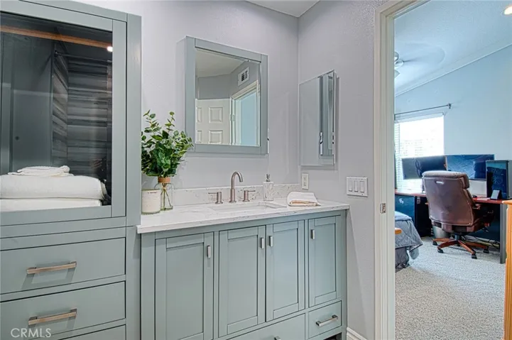 View from the upstairs en suite bath