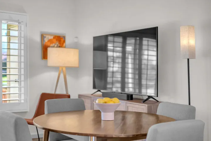 Sunlit south-facing interior