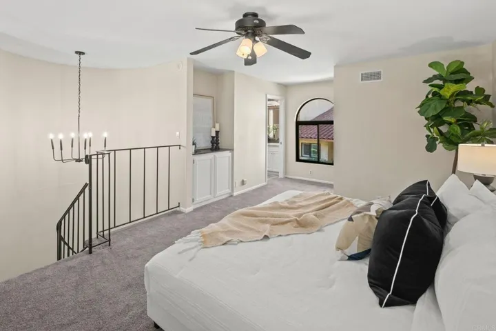 Loft bedroom ensuite bathroom and walk-in closet.