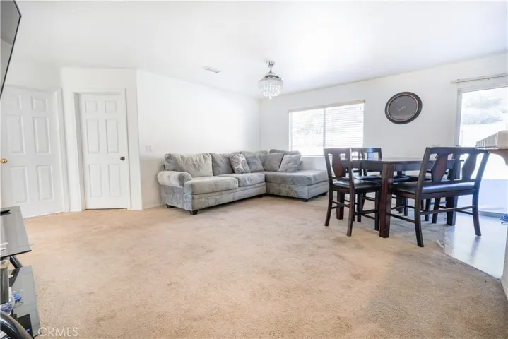 Open Concept Dining/living area