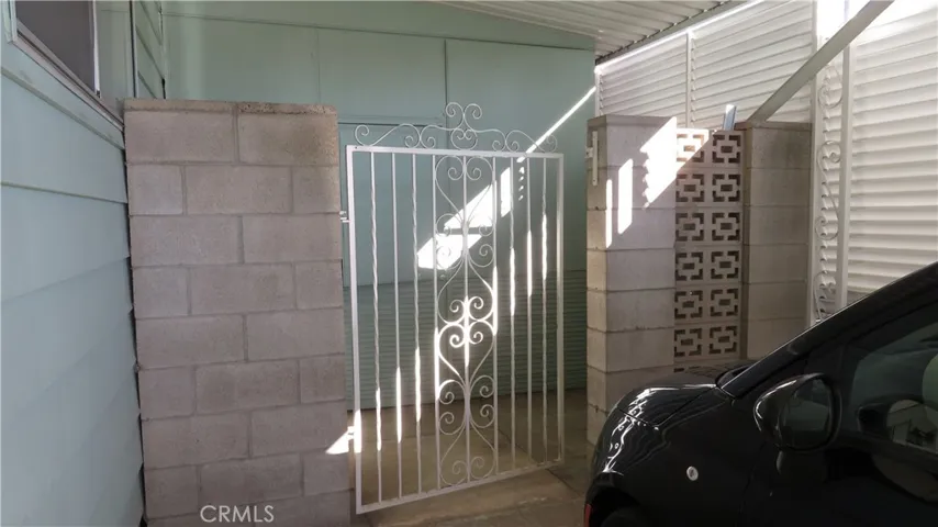 Carport side with built in Storage