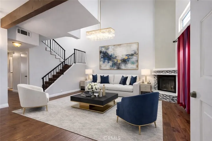 VIRTUALLY STAGED LIVING ROOM