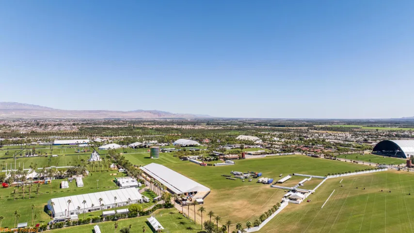 Were Focused Drone Coachella Stock Photo