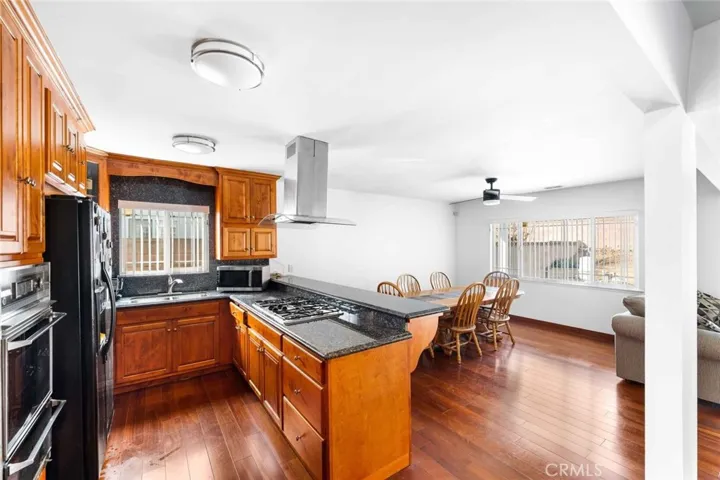 Large kitchen and plenty of cabinet space to enjoy.
