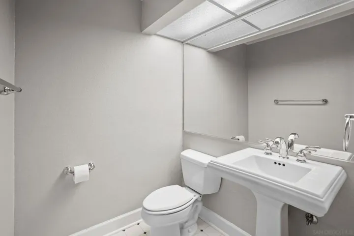 powder room by laundry