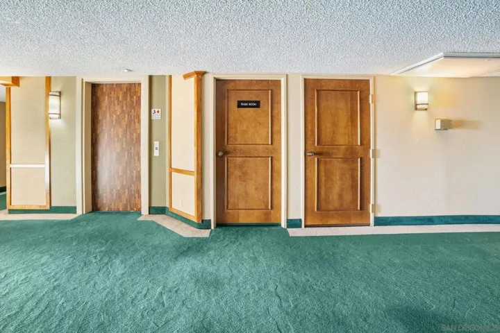 elevator and extra storage on the right