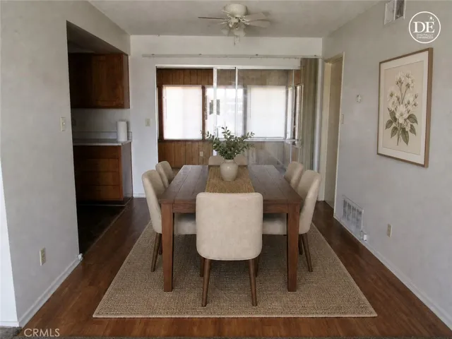 Virtually Staged Dining Room