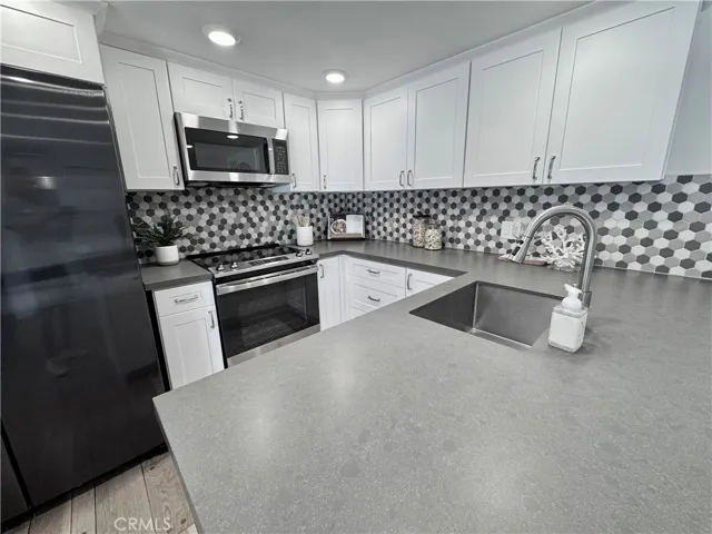 Beautifully remodeled kitchen with an abundance of counter space!