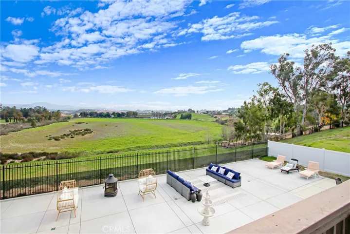 Fresh and Amazing Temecula Views From The Master Suite Upstairs Balcony. Additional Land Beyond The Fence to Where You see the Line Where The Land Breaks Below.