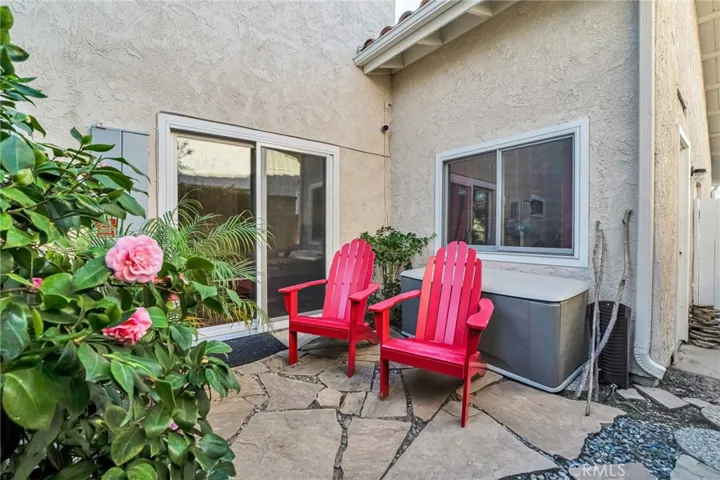 Patio off downstairs bedroom