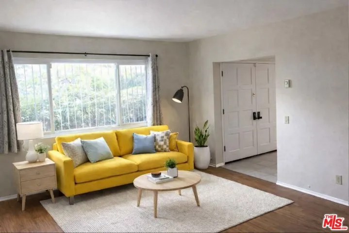 Living room - virtually staged