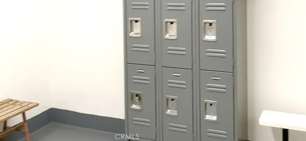 Lockers in the shower