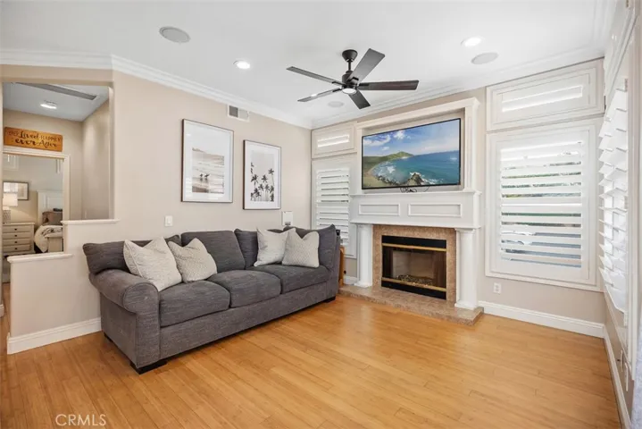 Custom plantation shutters add privacy and quality enhancements to the abundant windows!