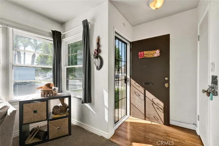 Front Door and Entry into the Living Area.