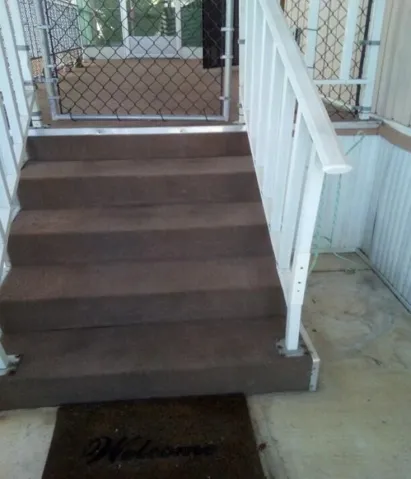 Front deck stairs