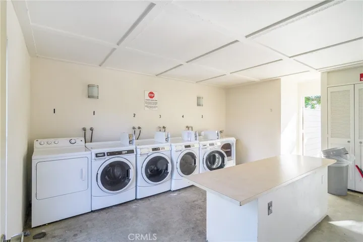 community laundry but unit has private laundry too.